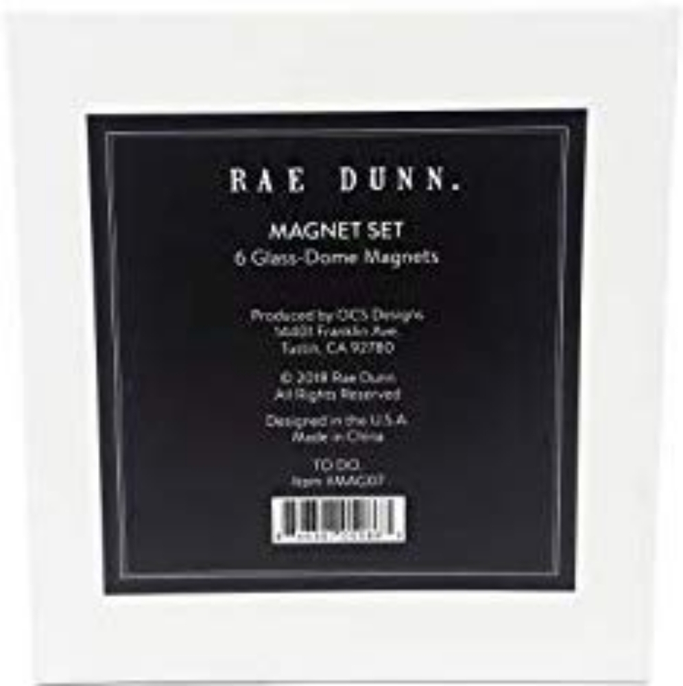 Rae Dunn Magnet Set 6 Glass-Dome Magnets - Picture 4 of 6